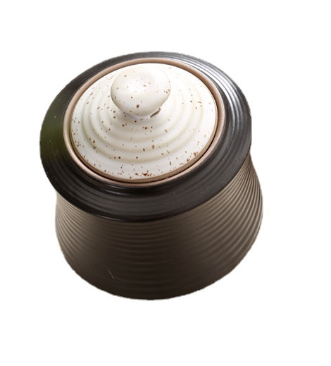 Obični keramički vijak crni Brtva spremnika spremnik pet urna fine izrade, bogati slojevi i dobro brtvljenje