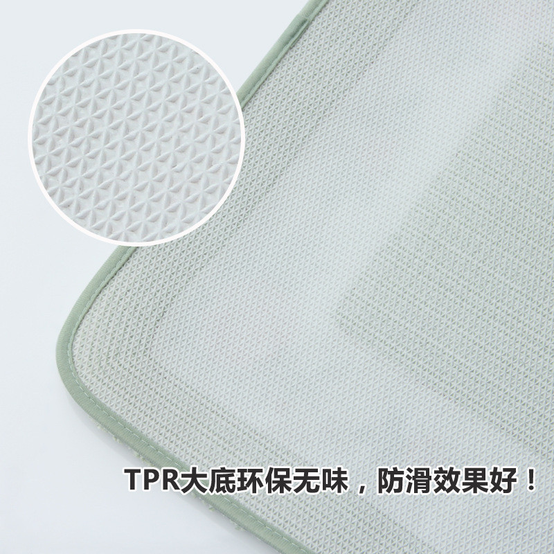 Mikrovlakana WC Kupaonica Prostirka U-oblika Neklizajuća Upijajuća Debela Mekana Periva sobna prostirka Podna prostirka za šišmiš