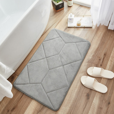 Memory Foam vannas istabas paklājiņš grīdai SBR neslīdošs apakšējais tualetes paklājs Mūsdienīgs pretslīdēšanas un mazgājams tapis salle de bain