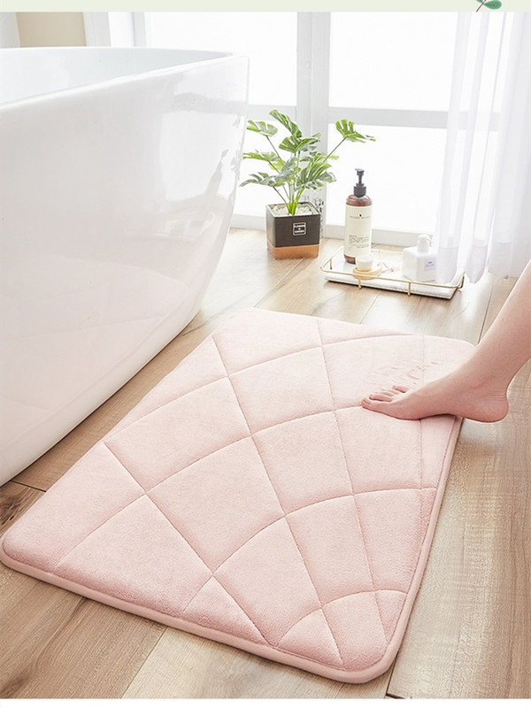 Memory Foam vannas istabas paklājiņš grīdai SBR neslīdošs apakšējais tualetes paklājs Mūsdienīgs pretslīdēšanas un mazgājams tapis salle de bain