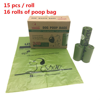 Vreće za pseći izmet Vreća za smeće Razgradiva ekološki prijenosna posuda za sakupljanje Zaobljena za pse, mačke Dozator za kućne ljubimce Zaobljena