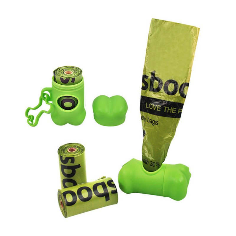 Vreće za pseći izmet Vreća za smeće Razgradiva ekološki prijenosna posuda za sakupljanje Zaobljena za pse, mačke Dozator za kućne ljubimce Zaobljena