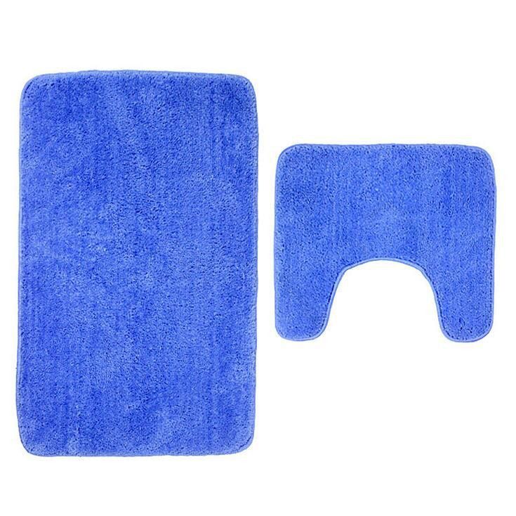 Zeegle 2kom set čupavih kupaonskih prostirki za upijanje vode WC kupaonske prostirke Podni tepisi Neklizajući tepih Madrac Dekoracija kupaonice