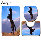 Zeegle Aniaml Pattern Prostirka za kupaonicu Komplet tepiha za kupaonicu Upijajuća prostirka za WC Tepih za kupaonicu Neklizajuće Podne prostirke za kupaonicu Prostirke za kupaonicu