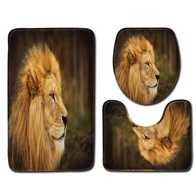 Zeegle Aniaml Pattern Prostirka za kupaonicu Komplet tepiha za kupaonicu Upijajuća prostirka za WC Tepih za kupaonicu Neklizajuće Podne prostirke za kupaonicu Prostirke za kupaonicu