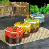 Piemiņas apbedīšanas urnas Keramika Aizzīmogošana Maza kremācijas urna cilvēku pelniem Parādīt apbedīšanas urnas mājās