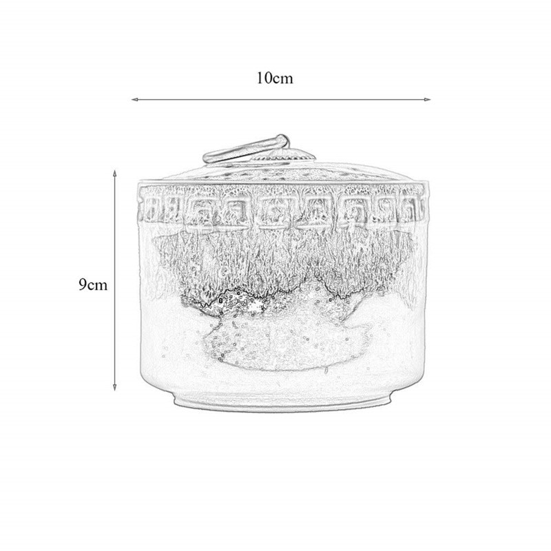 Piemiņas apbedīšanas urnas Keramika Aizzīmogošana Maza kremācijas urna cilvēku pelniem Parādīt apbedīšanas urnas mājās