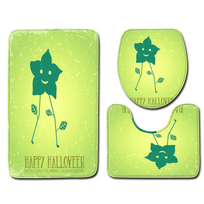 Zeegle Halloween Kućni kupaonski set tepiha Dekoracija za kupaonicu Mekana podloga od mikrovlakana Protuklizna WC prostirka za noge Navlaka za WC Podloga za tuširanje