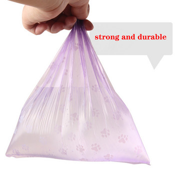 1-5Roll Pet Dog Poop Bags Диспенсър Collector Bag Bag Puppy Cat Pooper Scooper Bag Small Rolls Outdoor Clean Pets Supplies