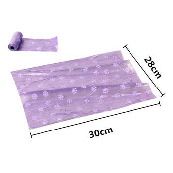 1-5Roll Pet Dog Poop Bags Диспенсър Collector Bag Bag Puppy Cat Pooper Scooper Bag Small Rolls Outdoor Clean Pets Supplies