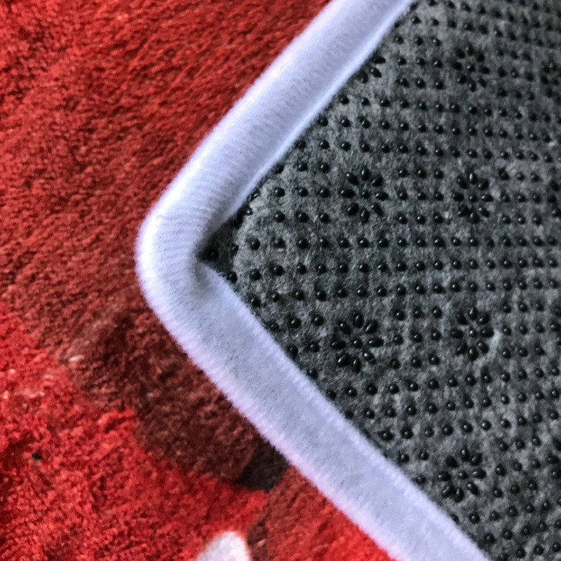 Božićni set toaletnih podloga za kupaonicu Djed Mraz Upijajuća prostirka za stopala 3 komada kupaonskih tepiha za tuš kabinu Set toaletnih tepiha od memorijske pjene u obliku slova U