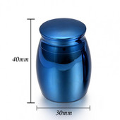 5 krāsu jauna, gluda dekoratīvā mājdzīvnieku zārka urna Uzticama mini mājdzīvnieku urna, viegla iekštelpām