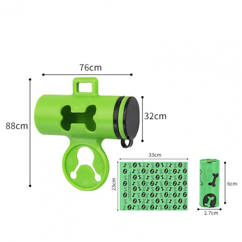 Atkārtoti lietojams radošs suņu kaku maisiņš mājdzīvnieku piederumu dozators atkritumu maisiņš Videi draudzīgs 1 komplekts mājdzīvnieku turētājs ar mājdzīvnieku piederumiem