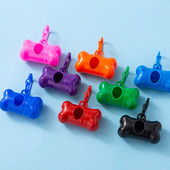 Mājdzīvnieka kaula formas plastmasas futrālis Atkritumu maisu komplekts Atkritumu uzpilde Atkritumu uzglabāšanas dozators Kaķim Suņiem Izkārnījumu maisiņu Turētājs Instrumentu komplekts