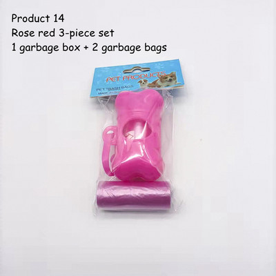 Mājdzīvnieka kaula formas plastmasas futrālis Atkritumu maisu komplekts Atkritumu uzpilde Atkritumu uzglabāšanas dozators Kaķim Suņiem Izkārnījumu maisiņu Turētājs Instrumentu komplekts