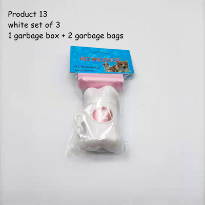 Mājdzīvnieka kaula formas plastmasas futrālis Atkritumu maisu komplekts Atkritumu uzpilde Atkritumu uzglabāšanas dozators Kaķim Suņiem Izkārnījumu maisiņu Turētājs Instrumentu komplekts