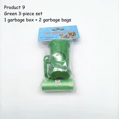 Mājdzīvnieka kaula formas plastmasas futrālis Atkritumu maisu komplekts Atkritumu uzpilde Atkritumu uzglabāšanas dozators Kaķim Suņiem Izkārnījumu maisiņu Turētājs Instrumentu komplekts