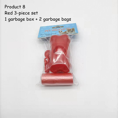 Mājdzīvnieka kaula formas plastmasas futrālis Atkritumu maisu komplekts Atkritumu uzpilde Atkritumu uzglabāšanas dozators Kaķim Suņiem Izkārnījumu maisiņu Turētājs Instrumentu komplekts