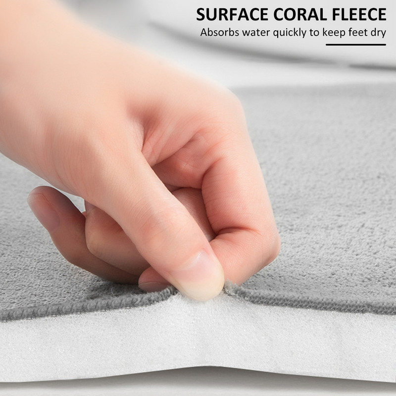 Vannas istabas paklājiņš Memory Foam, ātri uzsūcošs vannas grīdas paklājs, neslīdošs grīdas paklājs mājas virtuvei, viesistabai