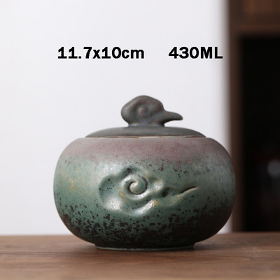 Jaunas krāsas keramikas tvertnes piemiņas lolojumdzīvnieku urnas zīmoga pods Liels piemiņas zārks Porcelāna burka Cilvēka pelnu glabāšanas piemiņas apbedīšanas turētājs