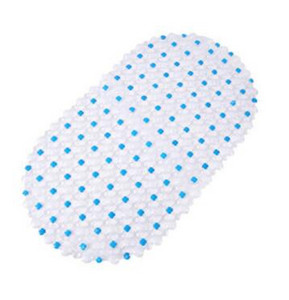 PVC Pretslīdes vannas istabas paklājiņš Dušas Vannas Paklājiņš Plastmasas Krāsains Pērlīšu Masāžas Paklājiņš Neslīdošs Vannas Paklājs 38x68cm Vanna