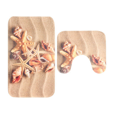 2 kom Prostirka za upijanje vode Protiv klizanja Podna prostirka sa strane WC-a Jastuk u obliku slova U Tuš Soba Ulazni otirač Kućna kupaonska prostirka