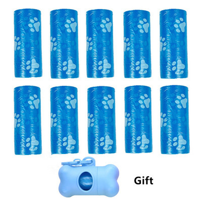 21 ruļļi Suņu izkārnījumu maisiņi Mājdzīvnieku atkritumiem noārdāmi maisiņi ar drukāšanu suņu maisu turētāja dozators Atkritumu maisiņš Tīri mājdzīvnieku piederumi