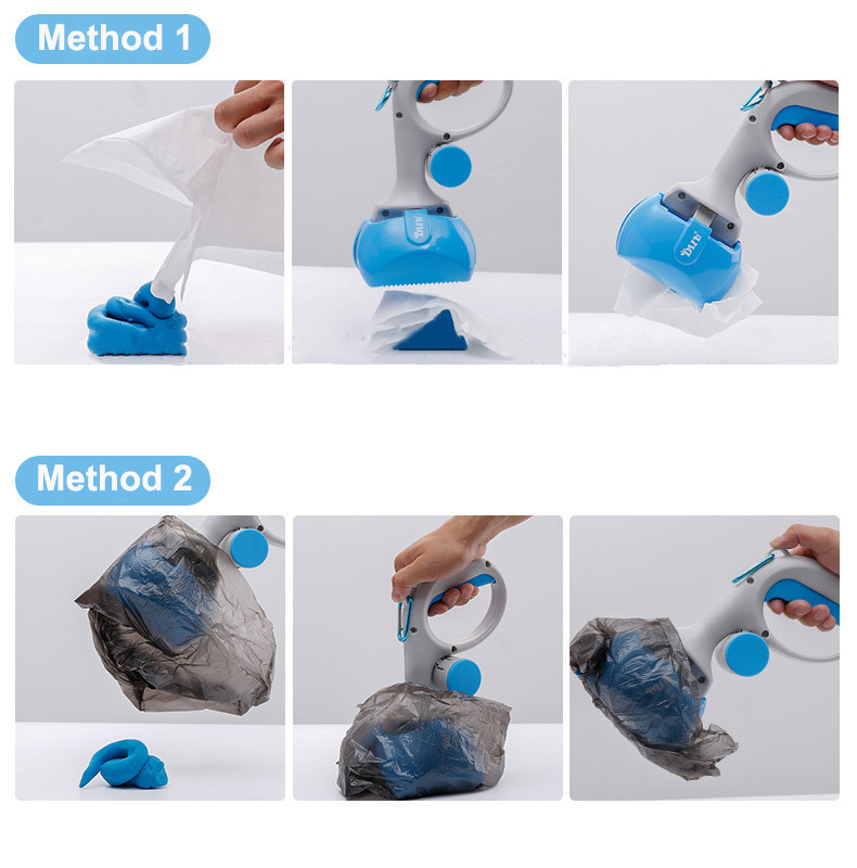 Pet Pooper Scooper Prijenosna kopča za pseća govana Poop Lopatica Lopata Čeljust Vanjski sakupljač životinjskog otpada Kućni ljubimci Psi Alati za čišćenje