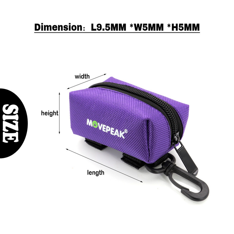 Prijenosna torbica za držač vrećice za pseću kakicu Kućni ljubimac, štene, mačka, dozator vrećice za kakicu, Vreće za smeće za kućne ljubimce na otvorenom