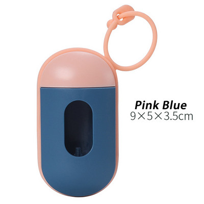 Nova prijenosna tableta u obliku tablete Vrećica za izmet pasa kućnog ljubimca Dozator Vreće za smeće Nosač s 1 rolnom Vreća za izmet psa Psa Dodaci za pse