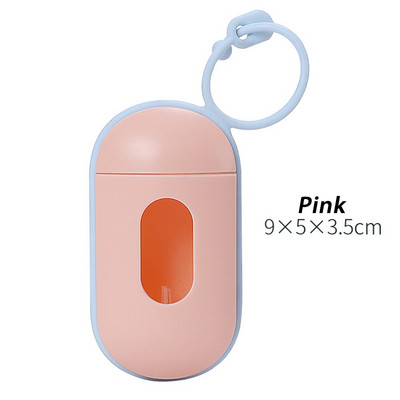 Nova prijenosna tableta u obliku tablete Vrećica za izmet pasa kućnog ljubimca Dozator Vreće za smeće Nosač s 1 rolnom Vreća za izmet psa Psa Dodaci za pse