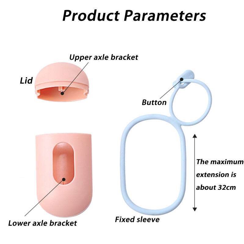 Nova prijenosna tableta u obliku tablete Vrećica za izmet pasa kućnog ljubimca Dozator Vreće za smeće Nosač s 1 rolnom Vreća za izmet psa Psa Dodaci za pse
