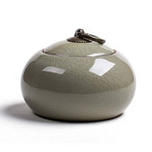 Rankų darbo keraminė urna naminiams gyvūnėliams mažiems šunims, katėms, triušiams, mažiems gyvūnams, memorialinė kremavimo pelenų laidotuvių urna.