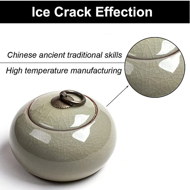 Rankų darbo keraminė urna naminiams gyvūnėliams mažiems šunims, katėms, triušiams, mažiems gyvūnams, memorialinė kremavimo pelenų laidotuvių urna.