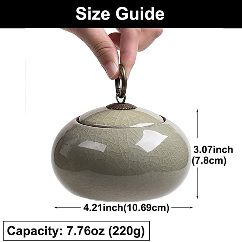 Rankų darbo keraminė urna naminiams gyvūnėliams mažiems šunims, katėms, triušiams, mažiems gyvūnams, memorialinė kremavimo pelenų laidotuvių urna.