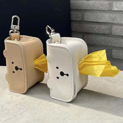 INS Dog Accessories Cute Bear Skin New Dog Poop Bag Shovel Cat Poop Pet Σακούλα σκουπιδιών Διανομή Τσάντα αποθήκευσης Προμήθειες για σκύλους