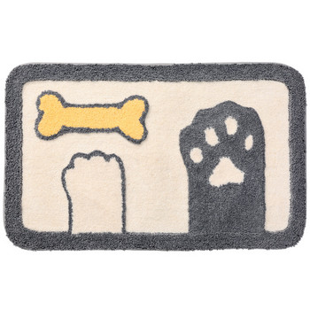 Γελοιογραφία γάτας/σκύλου/αρκούδας μοντελοποίηση Household Enter The Door Χαλάκι δαπέδου Χαλάκια μπάνιου Απορροφητικό αντιολισθητικό χαλί για το υπνοδωμάτιο στο σπίτι