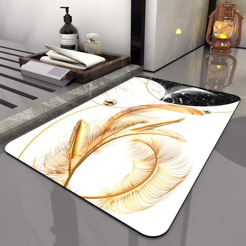 Super upijajuća prostirka za kupanje Dijatomejsko blato Kupaonski tepih Prostirka za ulazna vrata Diatomite Hodnik Protuklizna prostirka za noge Kupaonski pribor