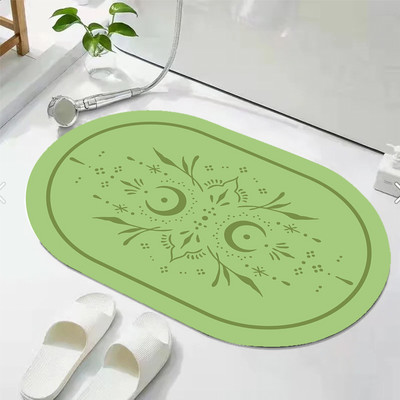 Gljiva upijajuća prostirka za kupaonicu Brzo sušeći kupaonski tepih Neklizajući Ulazni otirač Nappa koža Podne prostirke WC tepih Dekoracija doma