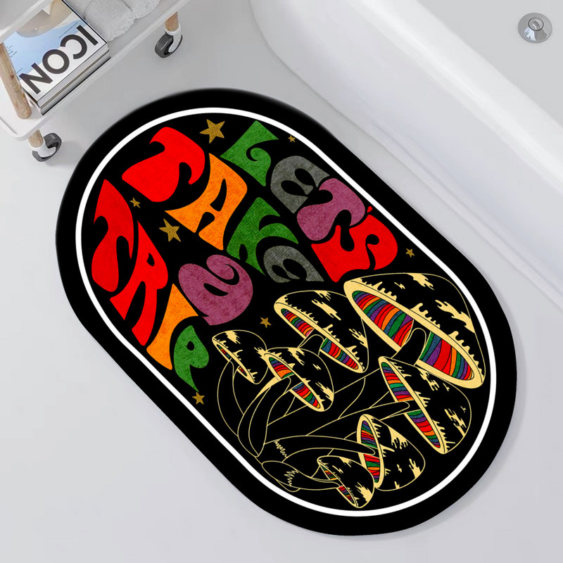 Gljiva upijajuća prostirka za kupaonicu Brzo sušeći kupaonski tepih Neklizajući Ulazni otirač Nappa koža Podne prostirke WC tepih Dekoracija doma