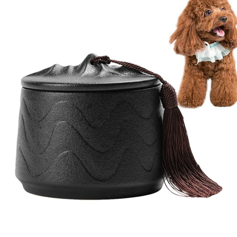 Mājdzīvnieku urna Personalizējiet baltu keramikas piemiņas bēru urnu pelniem Keramikas mājdzīvnieku suņu kaķu turētāji Urnas Dekoratīvās piemiņas kastes