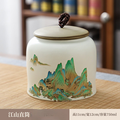 Ravni lonac Keramički zatvoreni lonac Keramički lonac Boutique lonac za pohranu Visokokvalitetni spremnik za kućanstvo i posuda za pepeo od dlake kućnih ljubimaca