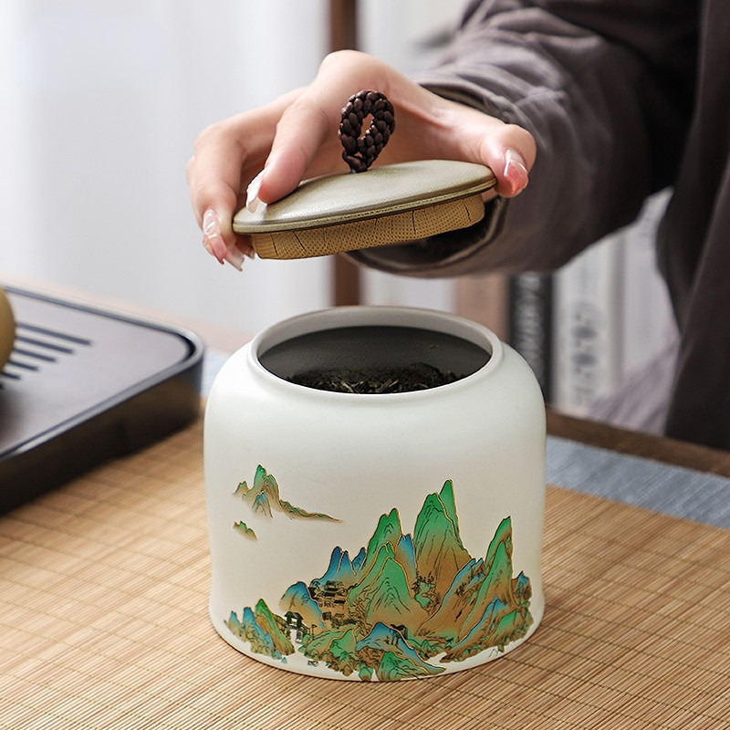 Ravni lonac Keramički zatvoreni lonac Keramički lonac Boutique lonac za pohranu Visokokvalitetni spremnik za kućanstvo i posuda za pepeo od dlake kućnih ljubimaca