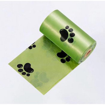 24 ρολά Βιοαποικοδομήσιμες σακούλες για σκύλους πάχυνσης 0,018 χλστ. Σακούλες απορριμμάτων γάτας αποικοδομήσιμες σακούλες για οικολογικές προμήθειες για κατοικίδια