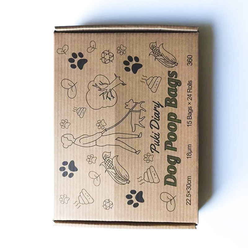24 role Biorazgradive vrećice za pseći izmet zadebljanja 0,018 mm Vreća za izmet Razgradive vrećice za mačji izmet Na otvorenom Ekološki prihvatljive potrepštine za kućne ljubimce