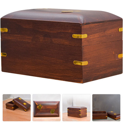 Urncat Pet Dog Urnsmemorial Kutija za kremiranje Keepsake Drvena otporna na habanje Keramika Lijep dodatak Kompaktan Prikladan za kućanstvo