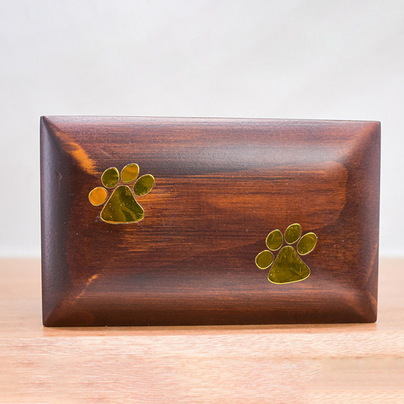 Urncat Pet Dog Urnsmemorial Kutija za kremiranje Keepsake Drvena otporna na habanje Keramika Lijep dodatak Kompaktan Prikladan za kućanstvo