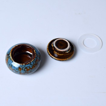 Σχεδιασμός βιδωτής κάρτας στο στόμιο φιάλης χωρητικότητας 15 ml νερού Mini Ceramic Pot κεραμική δοχεία για κατοικίδια