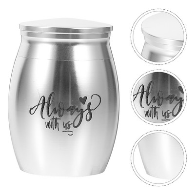 Urna Urne za psa za kućne ljubimce Kremiranje za uspomene Mini mačji čelik Memorijalni privjesak od nehrđajućeg pepela Lijes s teglom za životinje Kutija za pepeo Privjesci za uspomene