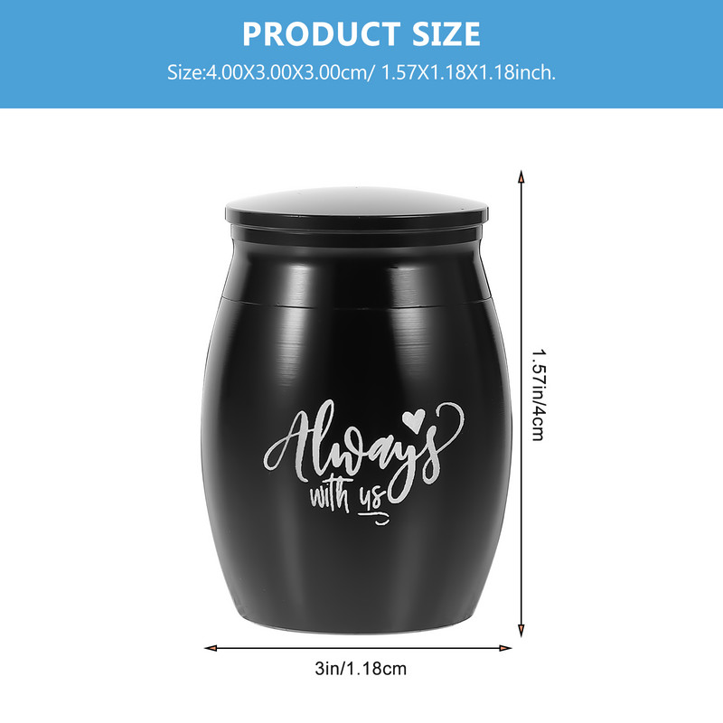 Urna Urne za psa za kućne ljubimce Kremiranje za uspomene Mini mačji čelik Memorijalni privjesak od nehrđajućeg pepela Lijes s teglom za životinje Kutija za pepeo Privjesci za uspomene